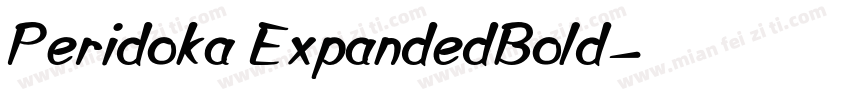 Peridoka ExpandedBold字体转换